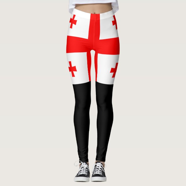 Georgienflagge Leggings (Vorderseite)