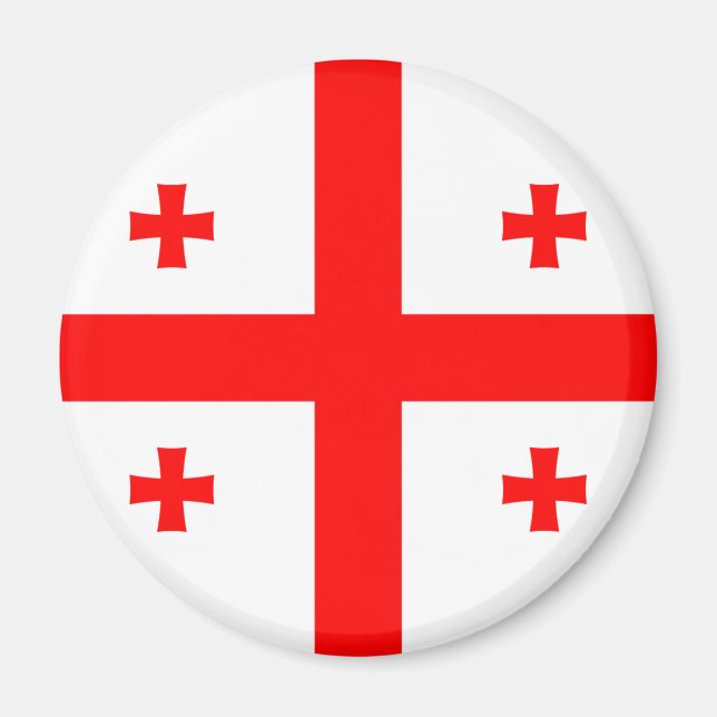 Georgienflagge Magnet (Vorne)