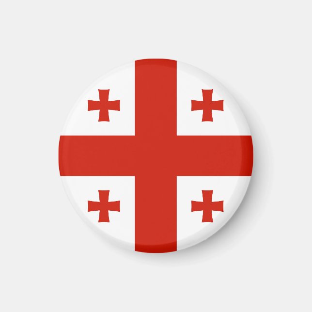 Georgienflagge Magnet (Vorne)