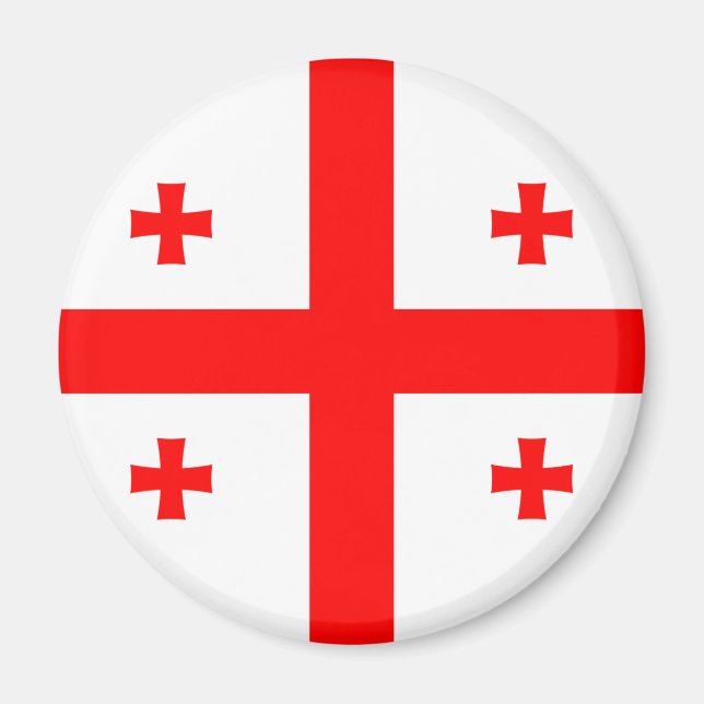 Georgienflagge Magnet (Vorne)