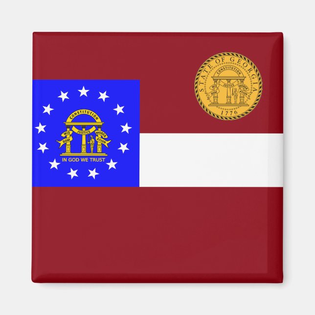 Georgienflagge Magnet (Vorne)