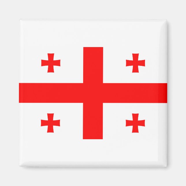 Georgienflagge Magnet (Vorne)