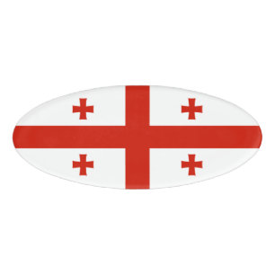Georgienflagge Namenschild