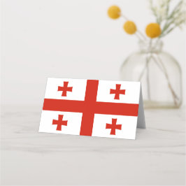 Georgienflagge Platzkarte