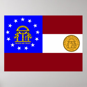 Georgienflagge Poster