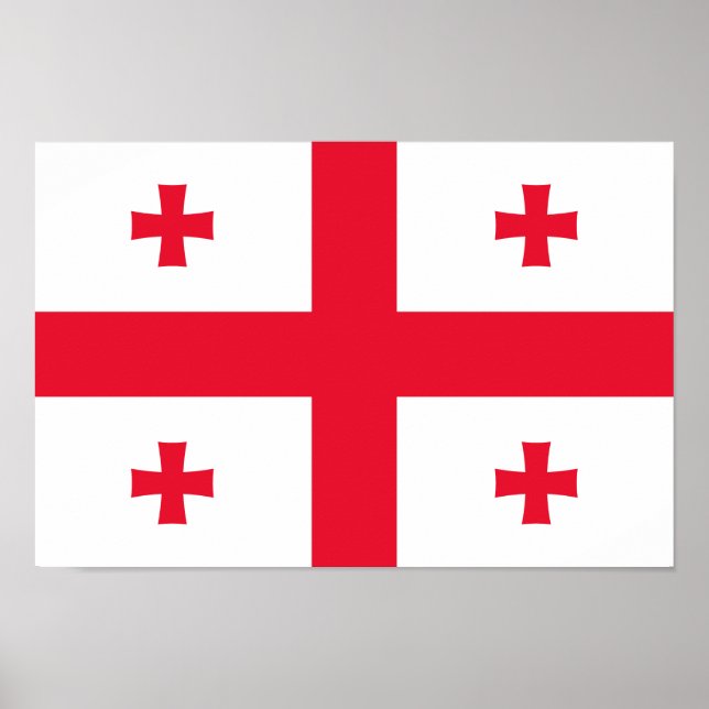 Georgienflagge Poster (Vorne)