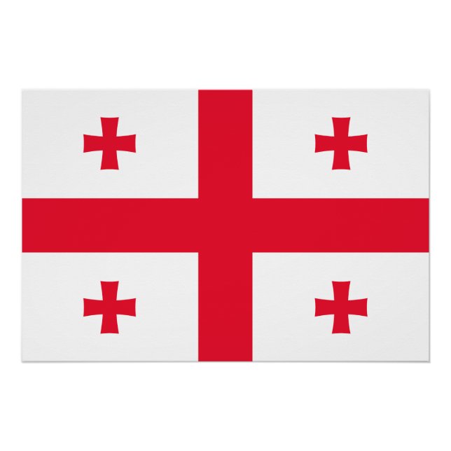 Georgienflagge Poster (Vorderseite)