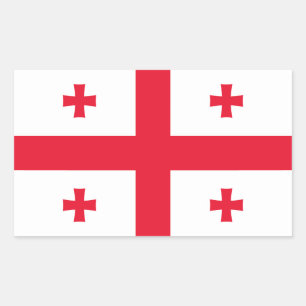 Georgienflagge Rechteckiger Aufkleber
