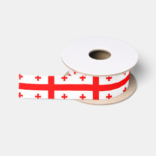 Georgienflagge Satinband