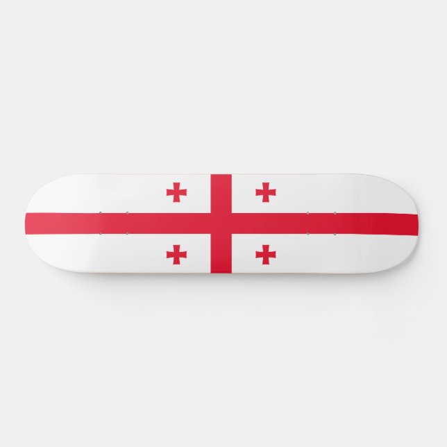 Georgienflagge Skateboard (Horizontal)