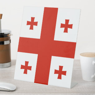 Georgienflagge Sockelschild