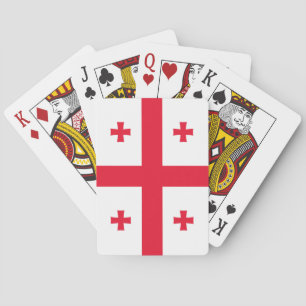 Georgienflagge Spielkarten
