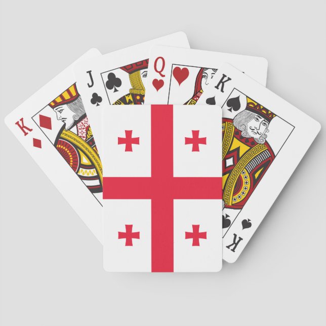 Georgienflagge Spielkarten (Rückseite)