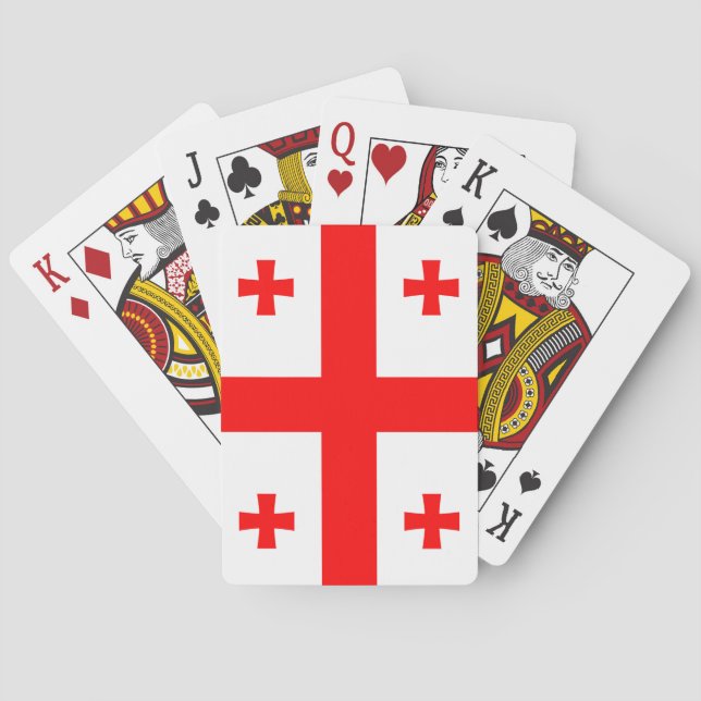 Georgienflagge Spielkarten (Rückseite)