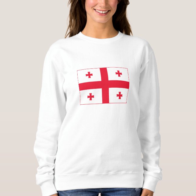 Georgienflagge Sweatshirt (Vorderseite)