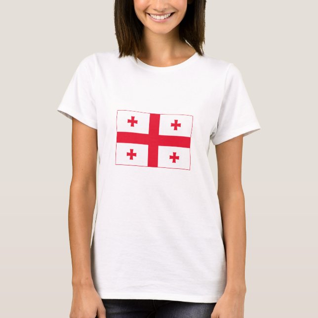 Georgienflagge T-Shirt (Vorderseite)