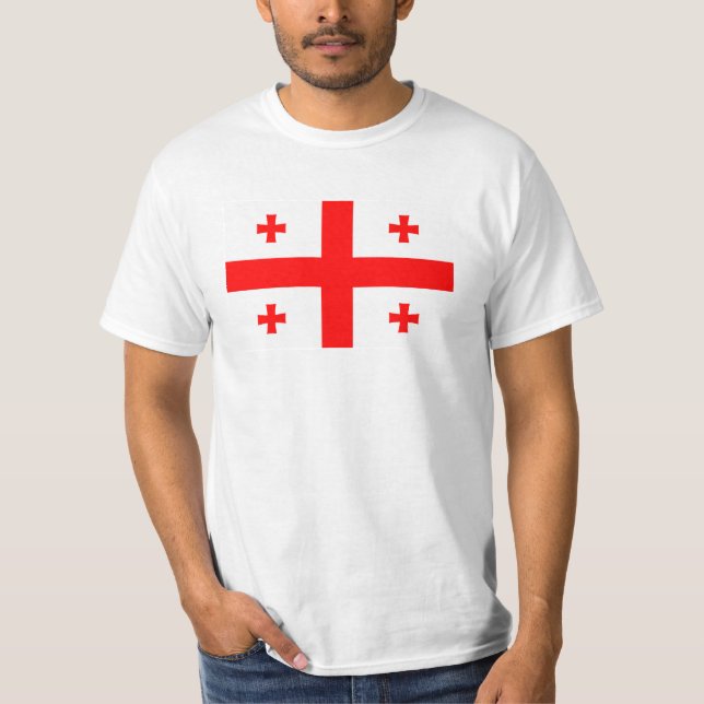 Georgienflagge T-Shirt (Vorderseite)