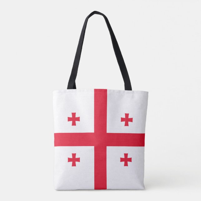 Georgienflagge Tasche (Rückseite)
