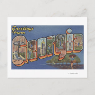 GeorgienGroße BuchstabenszenenGeorgien 2 Postkarte