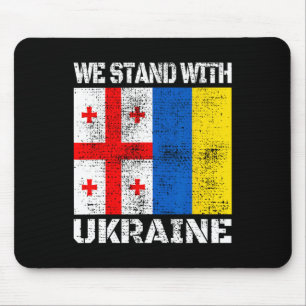 Georgische Unterstützung Ukrainisch Wir stehen mit Mousepad
