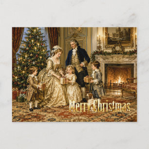 Georgische Weihnachtsfamilienfeier Feiertagspostkarte
