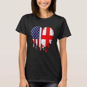Georgisches Kulturerbe Monat Georgien Flag Hörer T-Shirt
