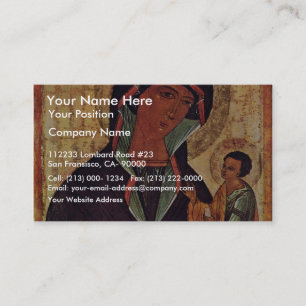 Georgisches Madonna durch Meister Der Schule Von Visitenkarte