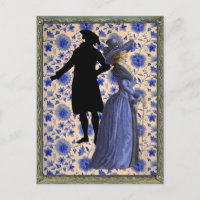 Georgoan Lady mit Stock - Blau