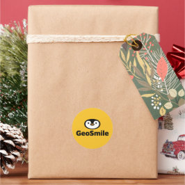 GeoSmile Runder Aufkleber