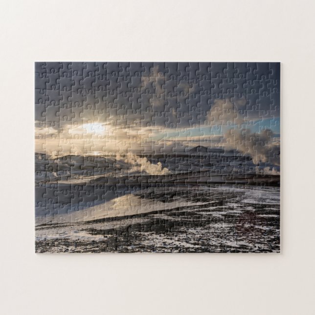 Geothermische Winterlandschaft (Horizontal)