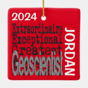 Geowissenschaftler Extraordinaire CUSTOM Keramikornament