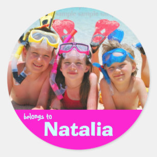 Gepäck-Aufkleber Runder Aufkleber