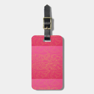 Gepäck Gepäck Karussellreise Tag Rosa Gelb Gepäckanhänger