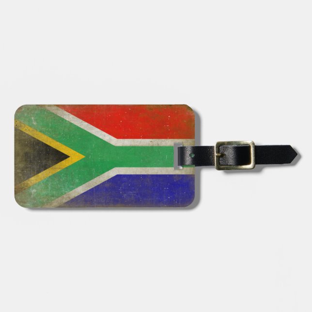 Gepäck-Umbau mit cooler Südafrika-Flagge Gepäckanhänger (Vorderseite horizontal)