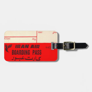 Gepäck-Umbau mit Vintagem Iran Air Druck Gepäckanhänger