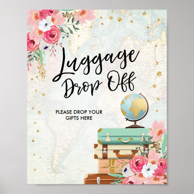 Gepäckabfall Abreise Unterkunft Dusche Miss an Fra Poster (Vorne)