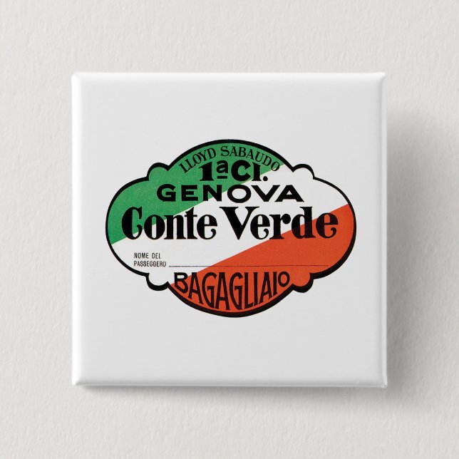Gepäckablage der Conte Verde 1. Klasse Button (Vorderseite)