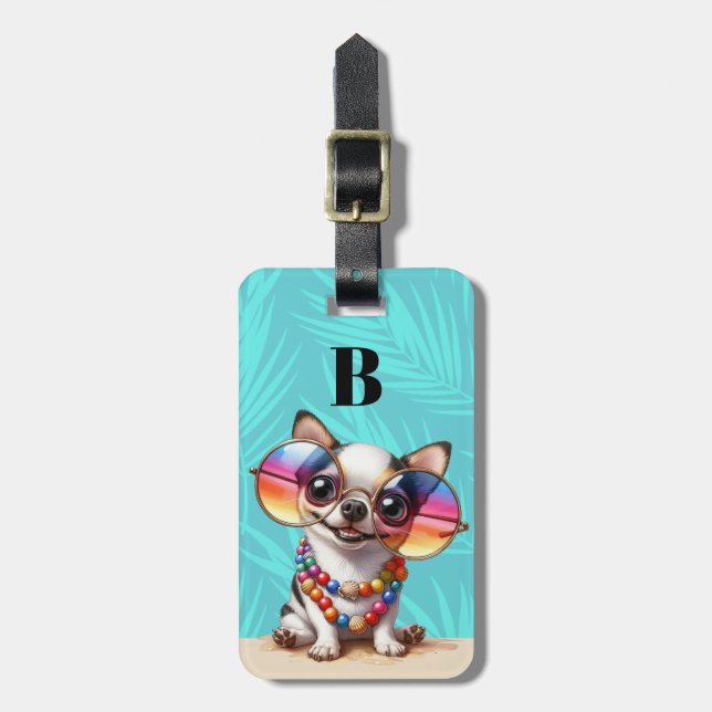 Gepäckanhänger Chihuahua (Vorderseite vertikal)