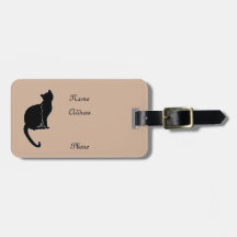 Gepäckanhänger der schwarzen Katze