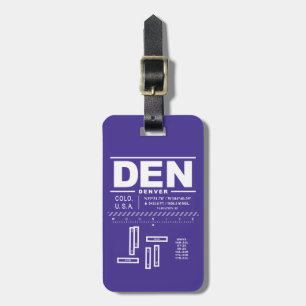 Gepäckanhänger des Denver International Airport DE