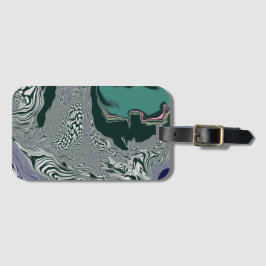 Gepäckanhänger "Emerald Marble Flow"