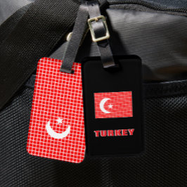 Gepäckanhänger Flagge der Türkei