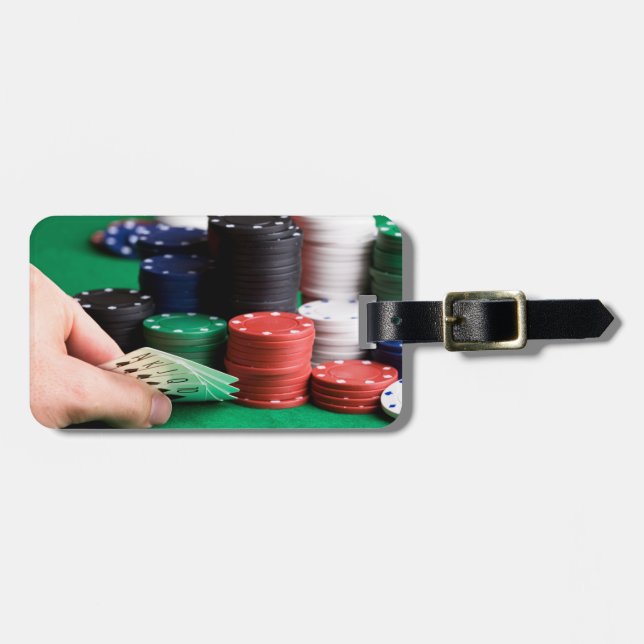 Gepäckanhänger für benutzerdefinierten Poker (Vorderseite horizontal)