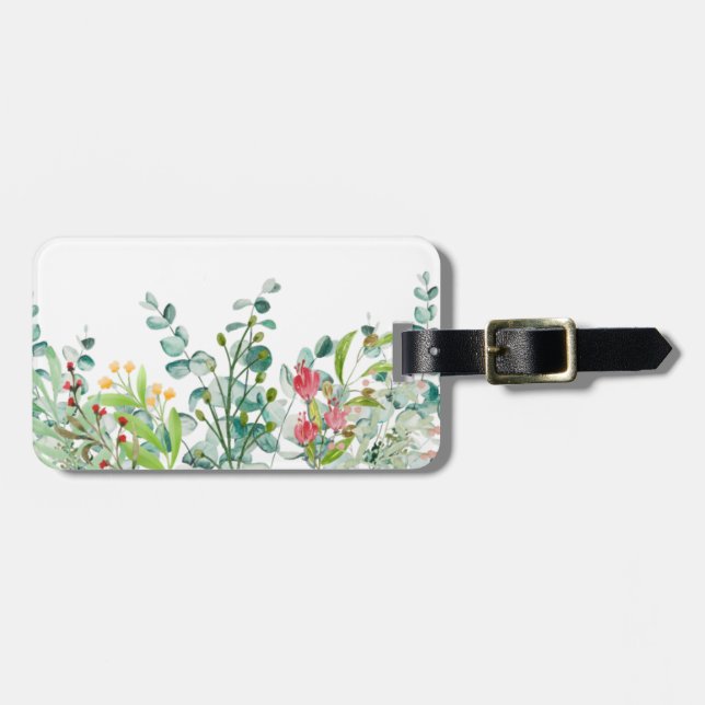 Gepäckanhänger für die weißen Blume (Vorderseite horizontal)