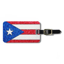 Gepäckanhänger für Glitzer Puerto Rico