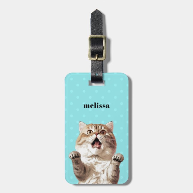 Gepäckanhänger für Katzen (Vorderseite vertikal)