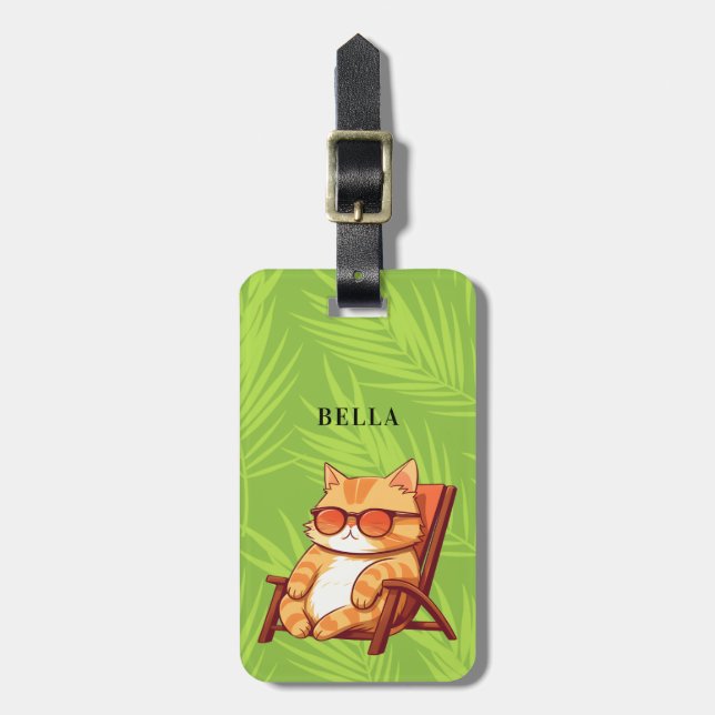 Gepäckanhänger für Katzen (Vorderseite vertikal)