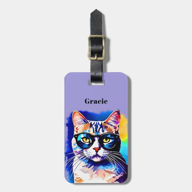 Gepäckanhänger für Katzen (Vorderseite vertikal)