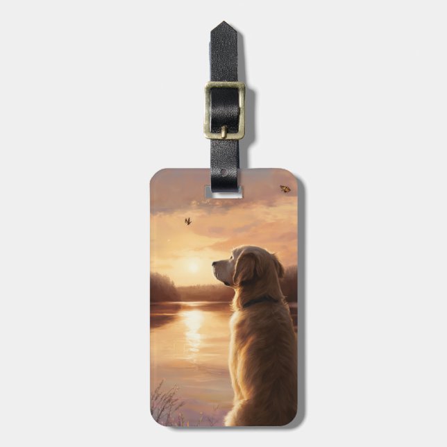 Gepäckanhänger Golden Retriever (Vorderseite vertikal)