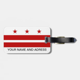 Gepäckanhänger mit der Flagge von Washington DC, U